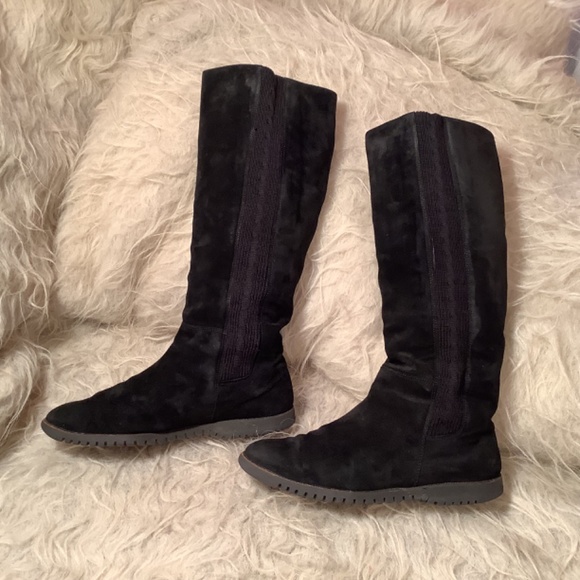 Salvatore Ferragamo Black Suede Boots - Picture 2 of 11